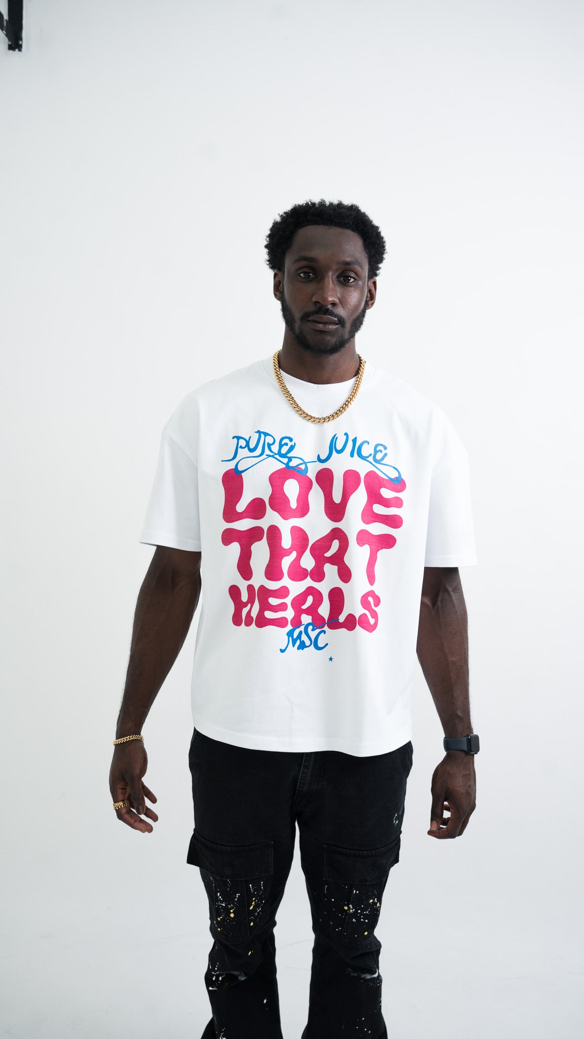 Love That Heals 2 Tee - White/Pink