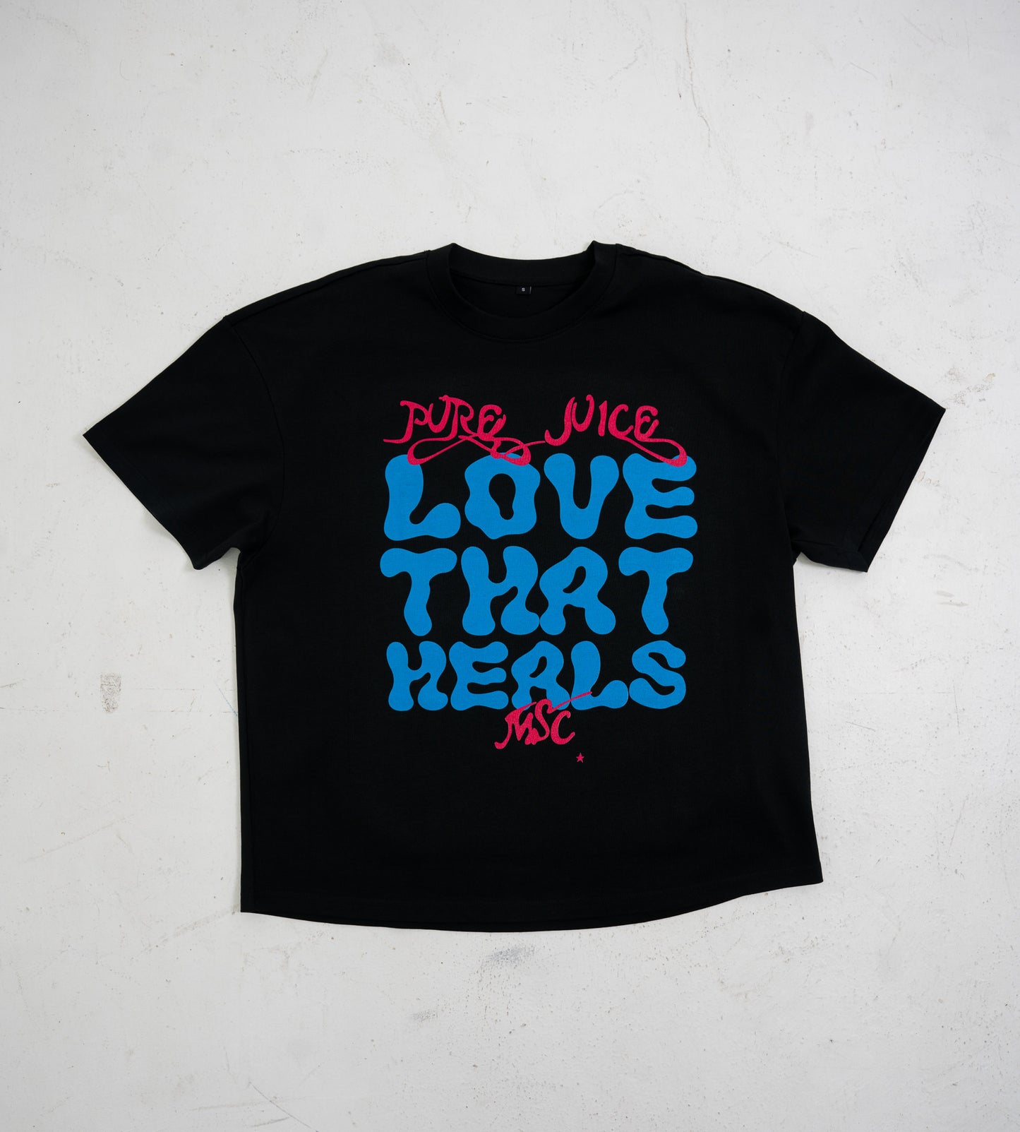 Love That Heals 2 Tee - Black/Blue