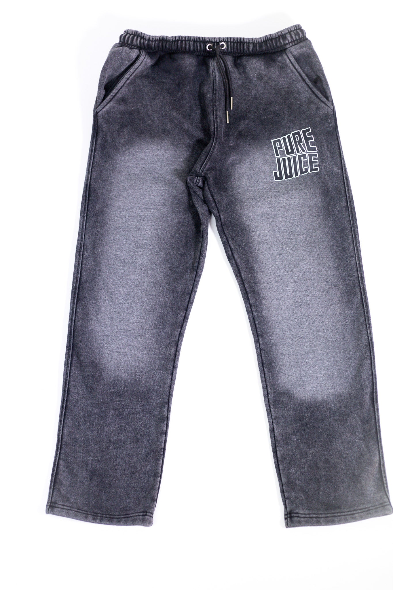 Acid Washed Pure Energy Tracksuit Joggers - Grey