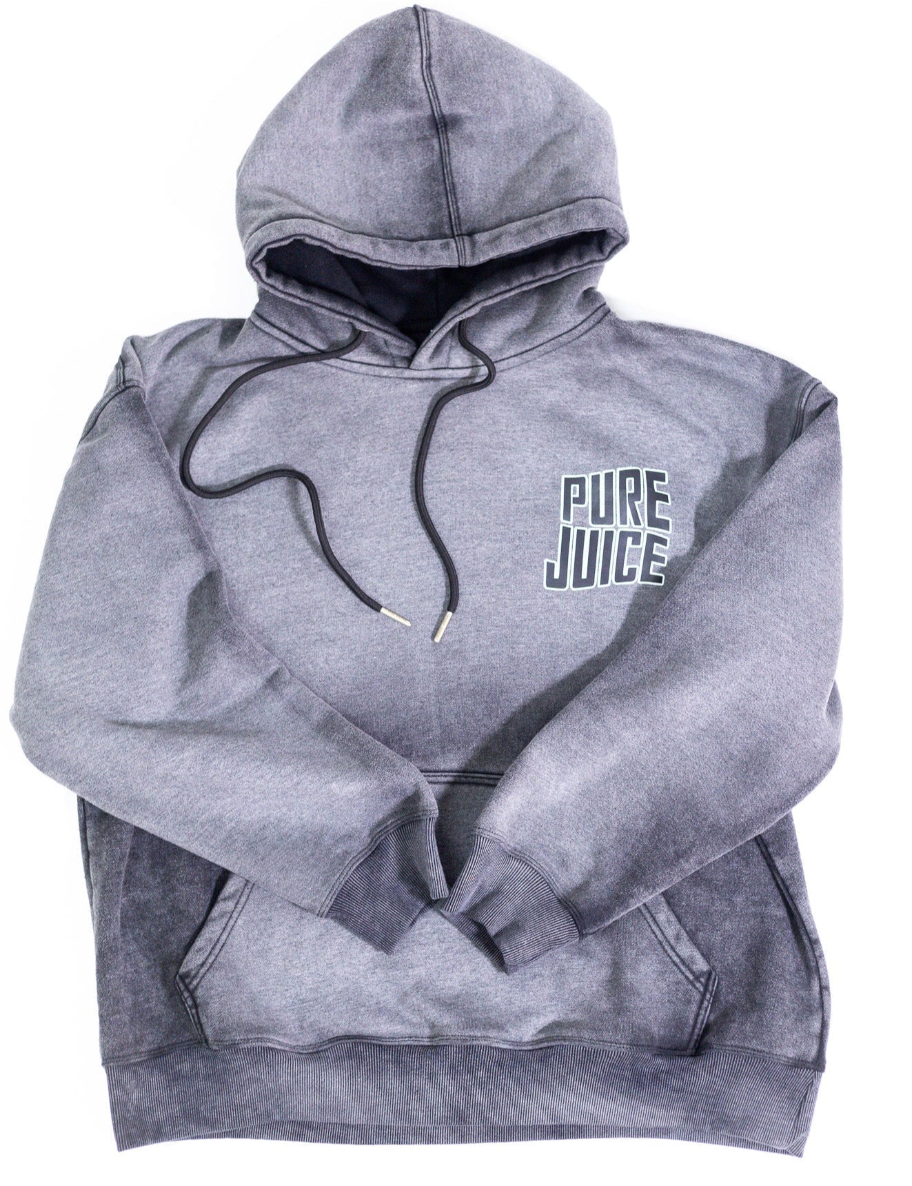 Acid Washed Pure Energy Tracksuit Hoodie - Grey